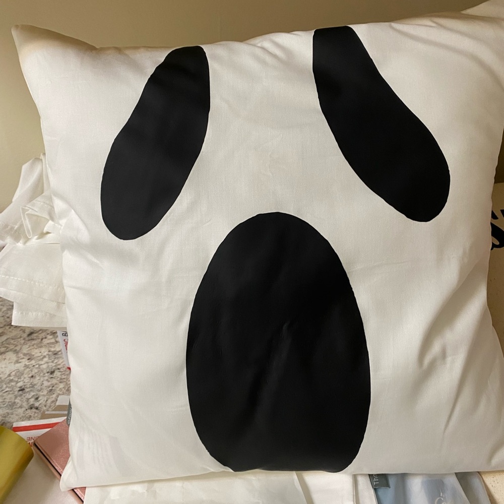 Ghost face decorative pillow